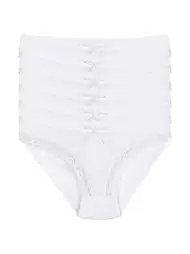 Dantelli Yüksek Bel Kadın Bikini Külot Yıldız 3770