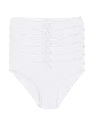 Dantelli Yüksek Bel Bikini Külot 6'lı Paket Yıldız 3900