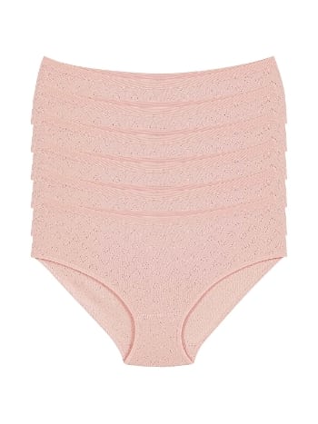 Yüksek Bel Pamuklu Bato Külot 6'lı Paket Yıldız 3588