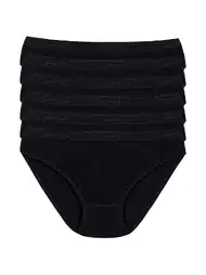 Pamuklu Yüksek Bel Bikini Külot 6'lı Paket Yıldız 3710