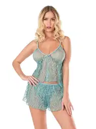 Mürdüm Renkli Saten Babydoll Şort Takımı Ahu 9143