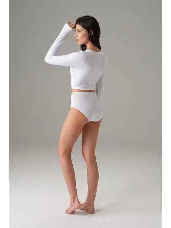 Esnek Tek Parça Crop Body Doreanse 8503 - 2