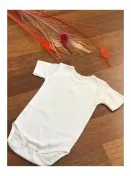 Pamuklu Kısa Kollu Bebek Zıbın Arma Yıldız 5560