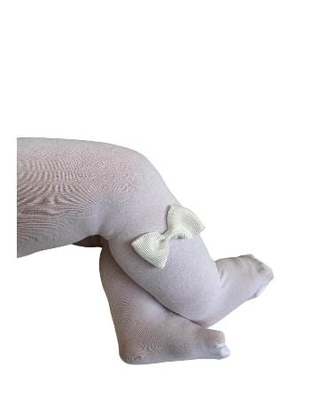 Fiyonklu Beyaz Külotlu Çorap Polyamid Elastane Daymod 2142037