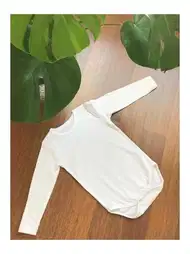 Pamuklu Çıt Çıtlı Zıbın Uzun Kollu Beyaz Arma Yıldız 5561