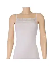 Likralı Dantelli Kadın Atlet 3'lü Paket Beyaz Yıldız 2135