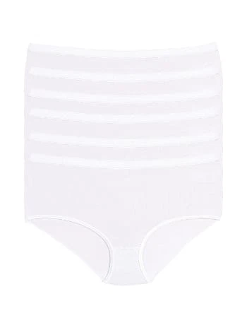 Bamboo Yüksek Bel Kemerli Bato Külot 6'lı Paket Yıldız 3945