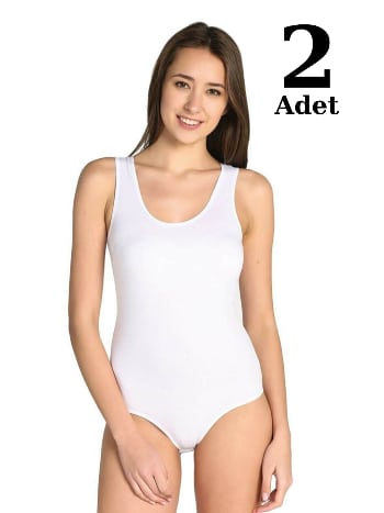 Beyaz Pamuklu Çıtçıtlı Body 2'li Paket Arma Yıldız 3338