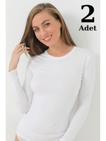 Pamuklu Uzun Kollu Body Arma Yıldız 3343