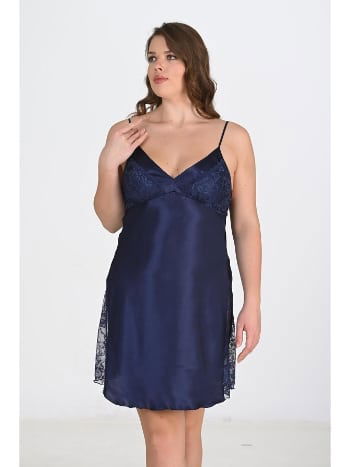 Ekru Dantel Tek Parça Gecelik Ahu 2111