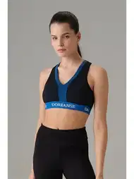 Nem Yönetimli Çapraz Lastik File Detaylı Kadın Spor Sütyen Doreanse 5586