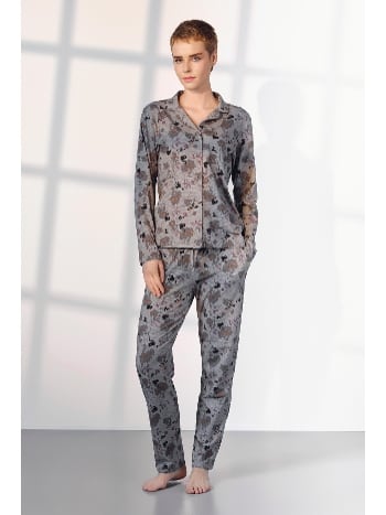 Çiçek Desenli Modal Pamuklu Kadın Pijama Takımı Doreanse 25K4030