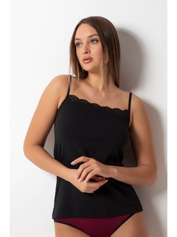 Dantel İşlemeli İp Askılı Kadın Atlet Donex 2011