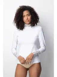 Dantelli Uzun Kollu Boğazlı Basic Body Donex 3285