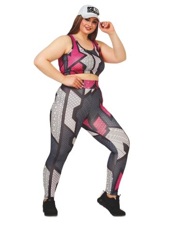 Yansıtıcı Detaylı Dört Yönlü Esnek Tayt Büstiyer Takımı Lady 1505