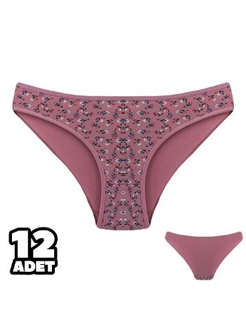 Pamuklu Yüksek Bel Çiçek Desenli Bikini Külot Dondeza 101135