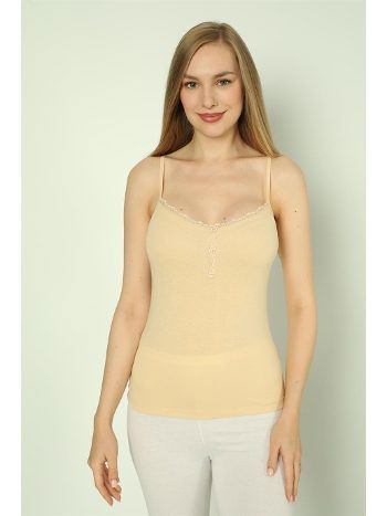 Pamuklu İp Askılı Kadın Atlet Arma Yıldız 3365 - 2