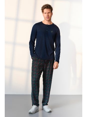 Ekru Renkli Modal-Pamuk Erkek Pijama Takımı Doreanse 25K4533