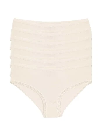 Likralı Yüksek Bel Bato Kadın Külot Yıldız 3752