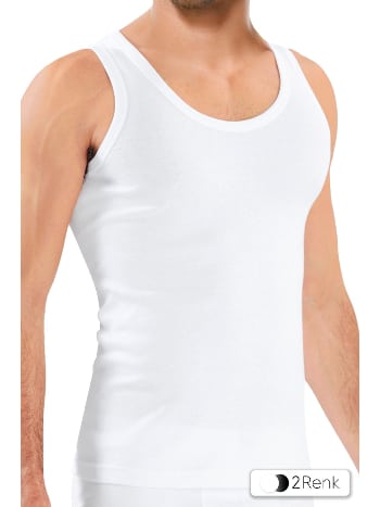 Likralı Pamuklu Erkek Atlet Siyah Öts 1150