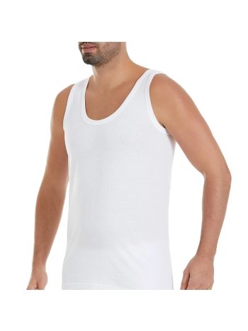 Pamuklu Ribana Yaka Atlet 6'lı Paket Erkek Yıldız 00