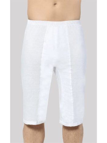 Beyaz Pamuklu Loklu Uzun Paçalı Boxer Arma Yıldız 1162