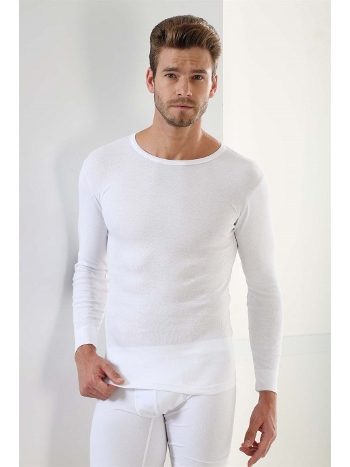 Pamuklu Uzun Kol Beyaz Atlet Arma Yıldız 1128