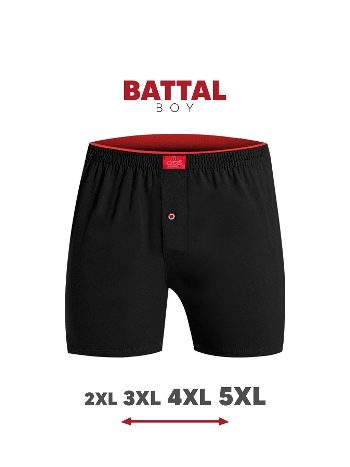 Pamuklu Düğmeli Erkek Boxer ÖTS 2655