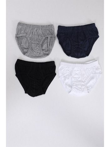 Pamuklu Yumuşak Lastik 4'lü Erkek Çocuk Külot Arma Yıldız 5549