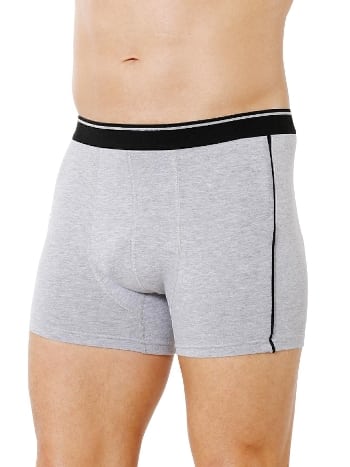 Pamuklu Esnek Bel Grı Boxer Özkan 11314