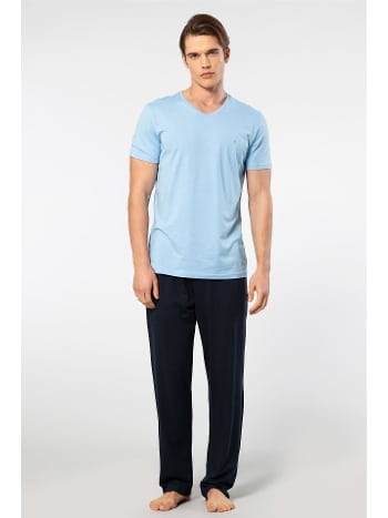 Kısa Kollu Modal Pamuk Erkek Pijama Takımı Cacharel 2192