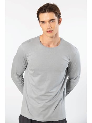 Modal Pamuklu Bisiklet Yaka Erkek T-shirt Cacharel 2242