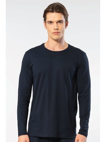 Modal Pamuklu Bisiklet Yaka Erkek T-shirt Cacharel 2242