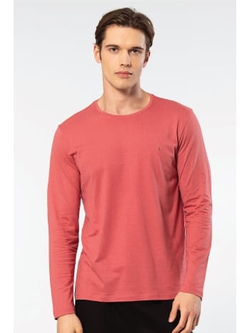 Uzun Kollu Modal Pamuk Bisiklet Yaka Erkek T-shirt Cacharel 2242