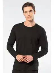 Modal Pamuk Bisiklet Yaka Erkek T-shirt Cacharel 2242