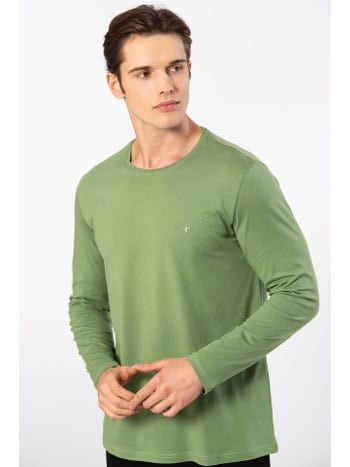 Modal Pamuklu Bisiklet Yaka Erkek T-shirt Cacharel 2242