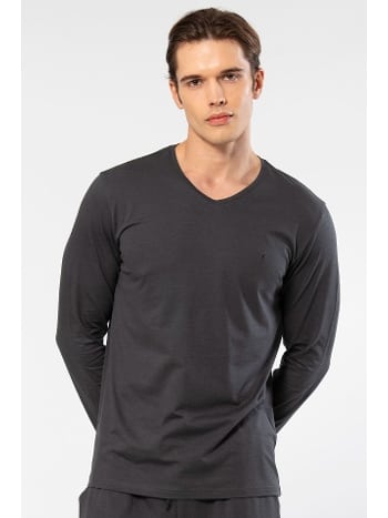 Modal Pamuk V Yaka Kısa Kol Erkek T-shirt Cacharel 2243