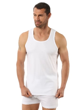 Pamuklu Ribana Sırtı Çapraz Atlet Özkan 0058