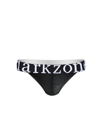 Erkek Siyah Deri Jockstrap  Darkzone DZN6791