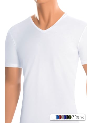 Yumuşak Modal V Yaka Erkek Atlet Öts 1623