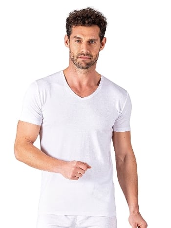 Pamuklu Modal Esnek Kısa Kollu T-Shirt Fanila Özkan 11143