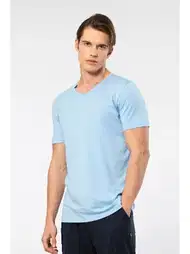 Pamuklu Modal V Yaka Kısa Kollu T-shirt Cacharel 2170