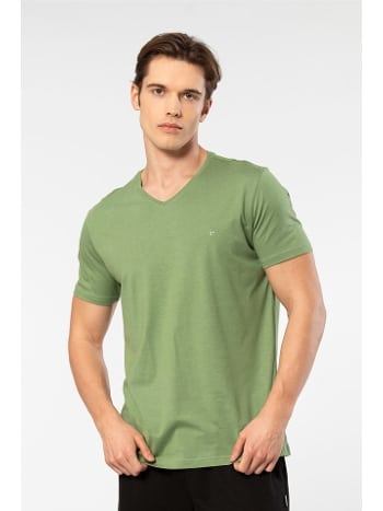 Modal Pamuk Kısa Kollu V Yaka Erkek T-shirt Cacharel 2170