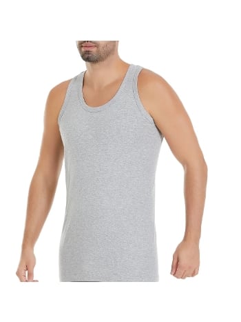 Pamuklu Ribana Kesim Erkek Atlet Gri Yıldız 19