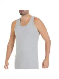 Pamuklu Ribana Kesim Erkek Atlet Gri Yıldız 19