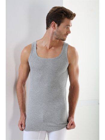 Pamuklu Ribana Erkek Atlet Gri Arma Yıldız 1007