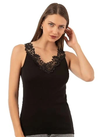 Pamuklu Ribana Dantelli Atlet Özkan 2001