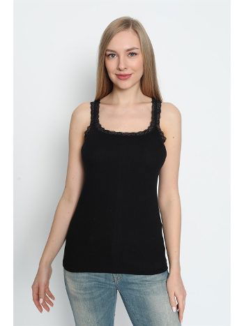 Dantel Detaylı Nefes Alan İnce Askılı Atlet Arma Yıldız 3362 - 2