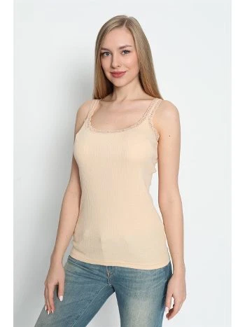 Pamuklu Dantelli İnce Askılı Atlet 3lü Paket Arma Yıldız 3362 - 2