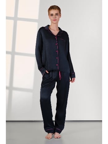 Kadife Viskon Kadın Pijama Takımı Doreanse 4037